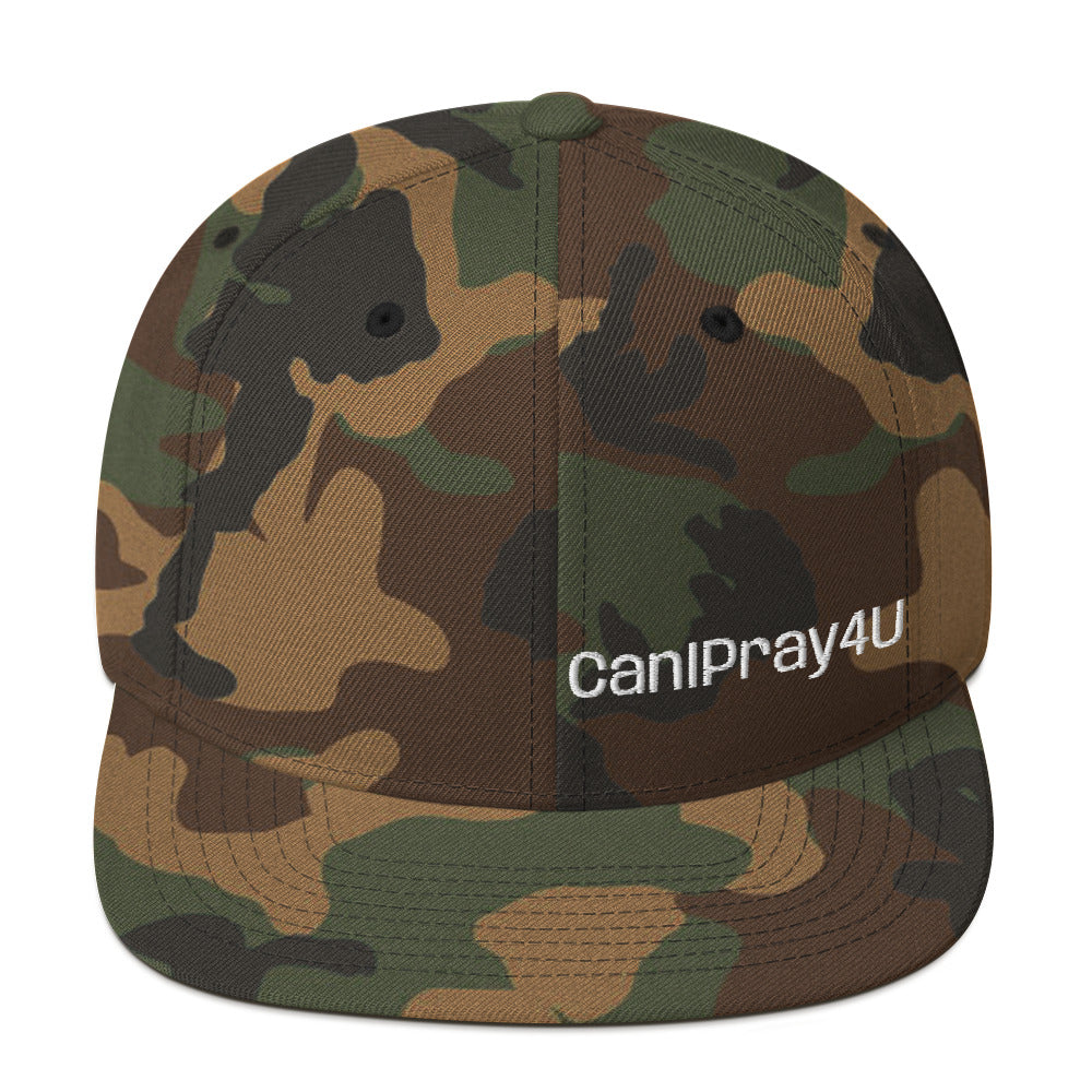 CANIPRAY4U Flat Bill Snap Back
