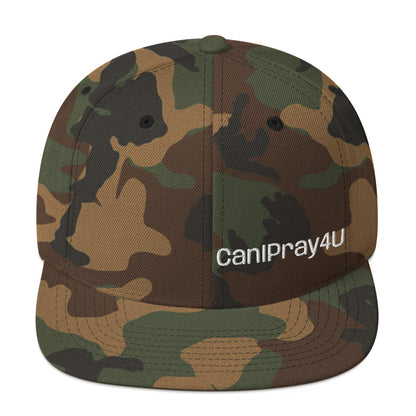 CANIPRAY4U Flat Bill Snap Back