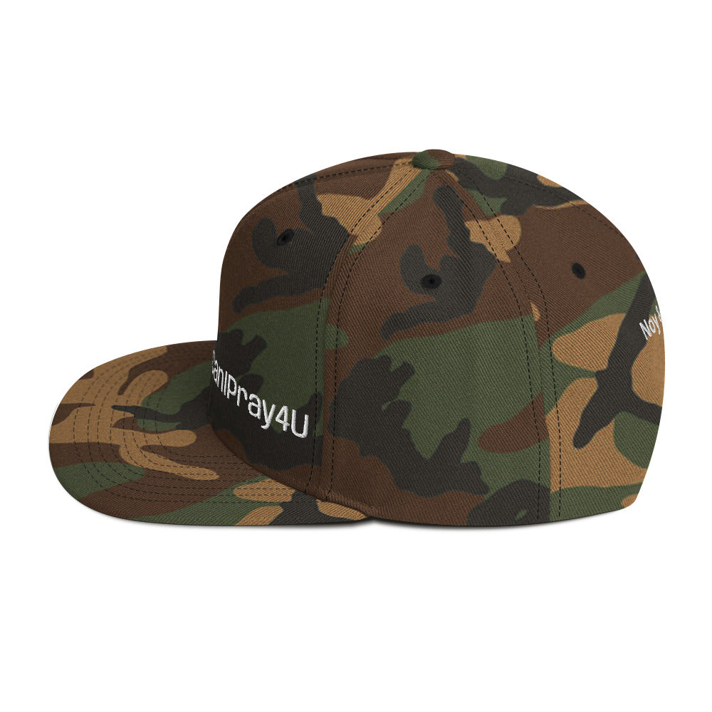 CANIPRAY4U Flat Bill Snap Back