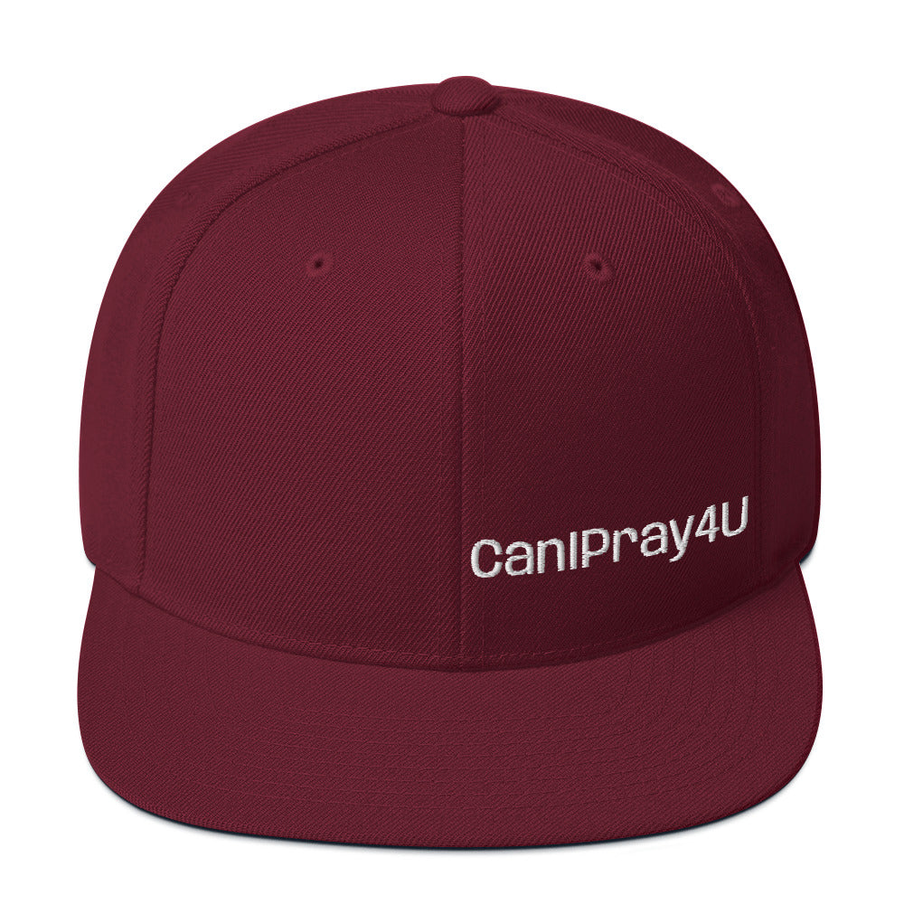 CANIPRAY4U Flat Bill Snap Back