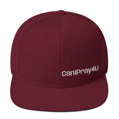 CANIPRAY4U Flat Bill Snap Back