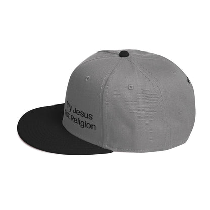 Try Jesus Not Religion Snapback Hat